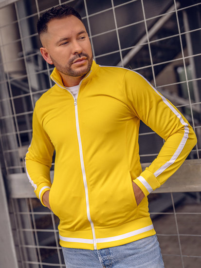 Sudadera de cuello alto de estilo retro para hombre amarillo Bolf 2126A