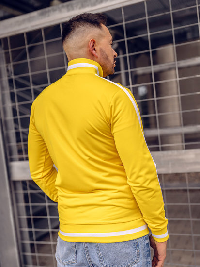 Sudadera de cuello alto de estilo retro para hombre amarillo Bolf 2126A