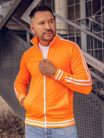 Sudadera de cuello alto de estilo retro para hombre naranja Bolf 11113A