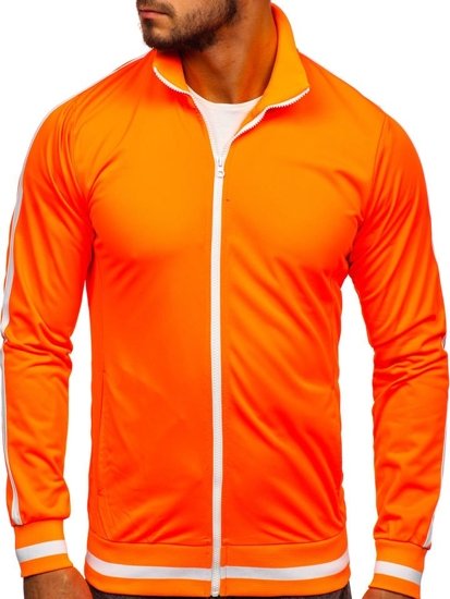 Sudadera de cuello alto de estilo retro para hombre naranja Bolf 2126