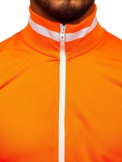 Sudadera de cuello alto de estilo retro para hombre naranja Bolf 2126