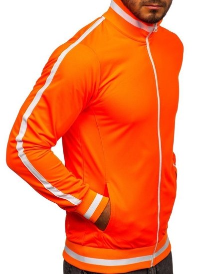 Sudadera de cuello alto de estilo retro para hombre naranja Bolf 2126