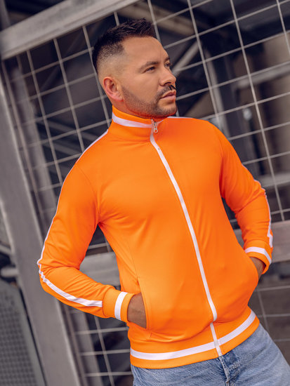 Sudadera de cuello alto de estilo retro para hombre naranja Bolf 2126A