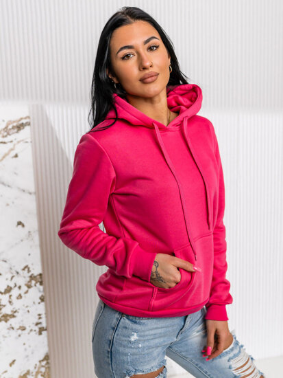 Sudadera estilo canguro para mujer Fucsia Bolf W02A1