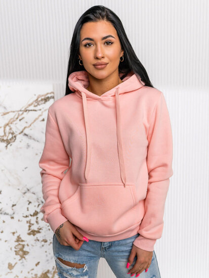 Sudadera estilo canguro para mujer Rosa claro Bolf W02A1-56