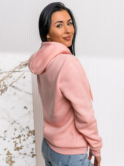 Sudadera estilo canguro para mujer Rosa claro Bolf W02A1-56