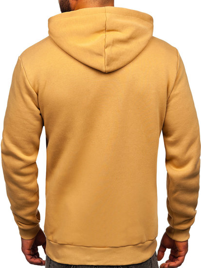 Sudadera gruesa con capucha para hombre marrón Bolf 06