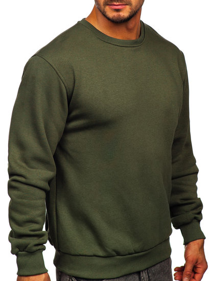 Sudadera gruesa sin capucha para hombre caqui Bolf 2001