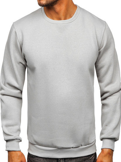 Sudadera gruesa sin capucha para hombre gris Bolf 2001