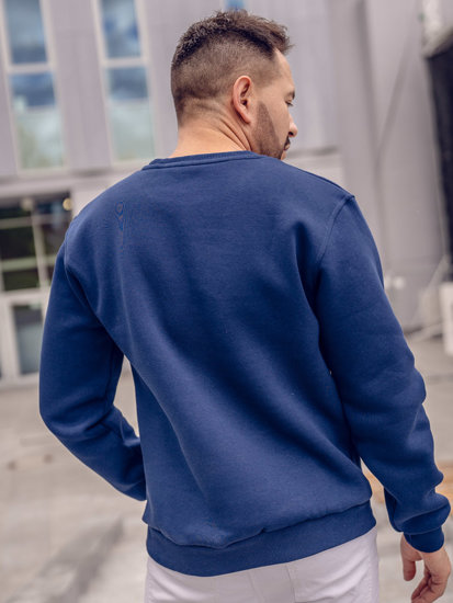 Sudadera gruesa sin capucha para hombre indigo Bolf 2001A