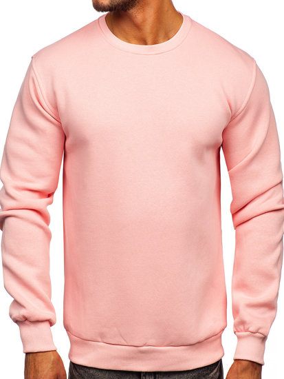 Sudadera gruesa sin capucha para hombre rosa claro Bolf 2001