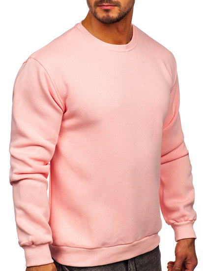 Sudadera gruesa sin capucha para hombre rosa claro Bolf 2001