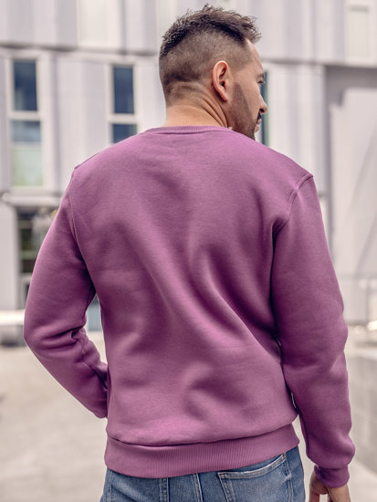 Sudadera gruesa sin capucha para hombre violeta Bolf 2001A