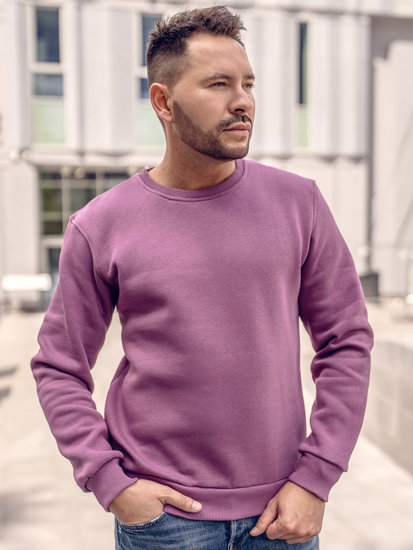 Sudadera gruesa sin capucha para hombre violeta Bolf 2001A