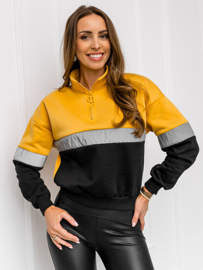 Sudadera para mujer amarillo Bolf KSW2022