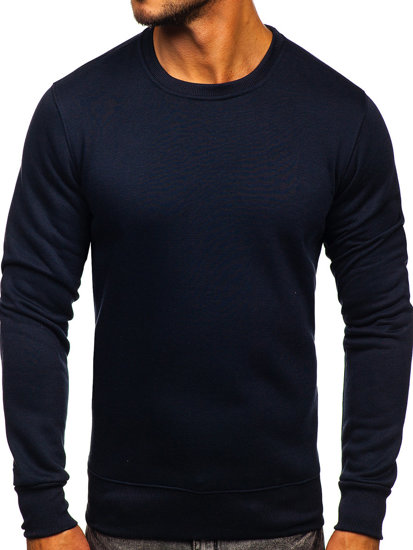 Sudadera sin capucha para hombre azul tinta Bolf 2001