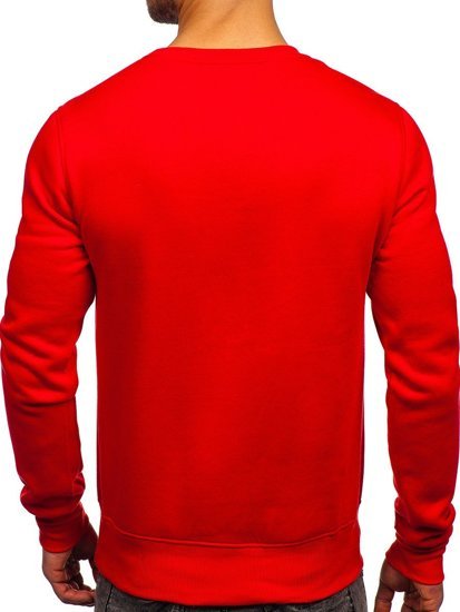 Sudadera sin capucha para hombre color rojo claro Bolf 2001