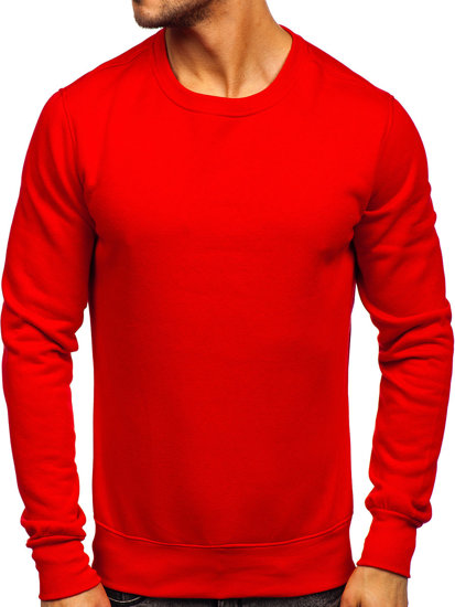 Sudadera sin capucha para hombre color rojo claro Bolf 2001