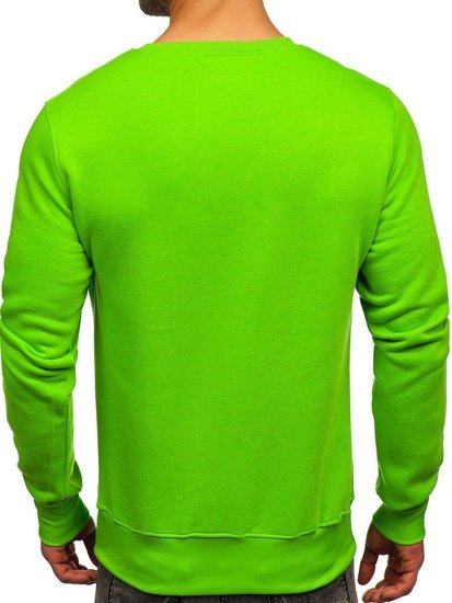 Sudadera sin capucha para hombre color verde claro Bolf 2001-31