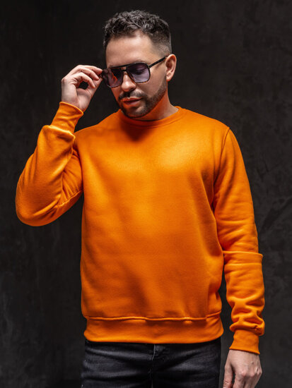 Sudadera sin capucha para hombre naranja Bolf 2001A1