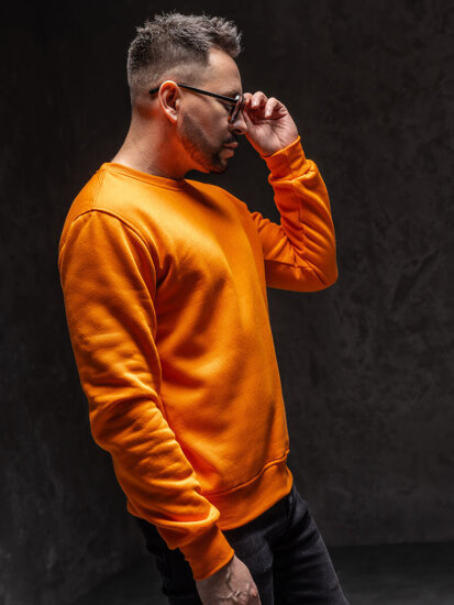 Sudadera sin capucha para hombre naranja Bolf 2001A1