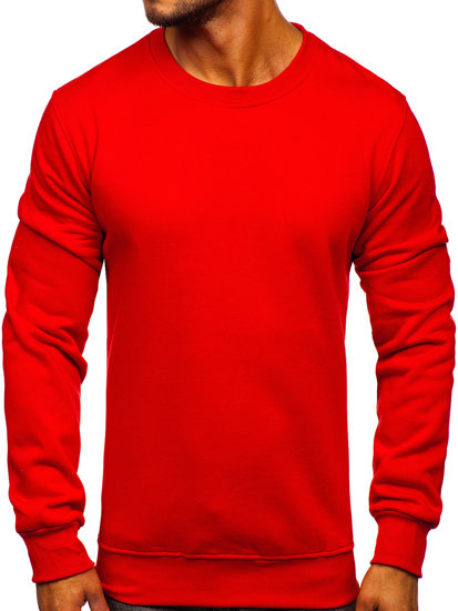 Sudadera sin capucha para hombre rojo Bolf 2001