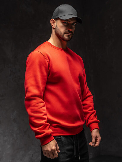 Sudadera sin capucha para hombre rojo Bolf 2001A1