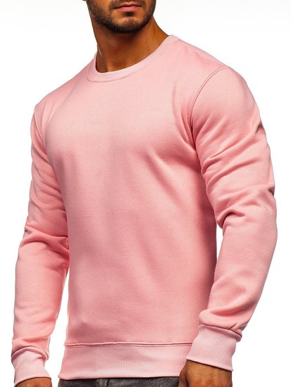 Sudadera sin capucha para hombre rosa claro Bolf 2001