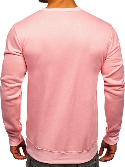 Sudadera sin capucha para hombre rosa claro Bolf 2001