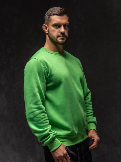 Sudadera sin capucha para hombre verde claro Bolf 2001A1