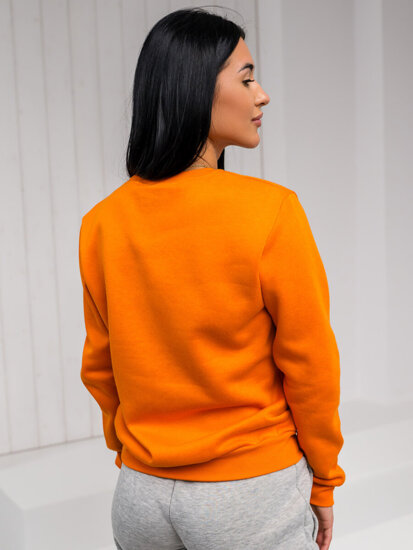 Sudadera sin capucha para mujer naranja Bolf W01A1