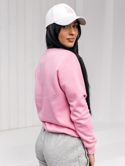 Sudadera sin capucha para mujer rosa Bolf W01A1