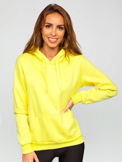 Sudadera tipo caguro para mujer amarillo y fluorescente Bolf W02B