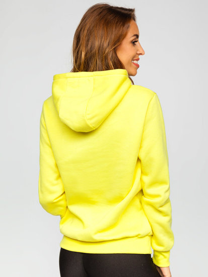 Sudadera tipo caguro para mujer amarillo y fluorescente Bolf W02B