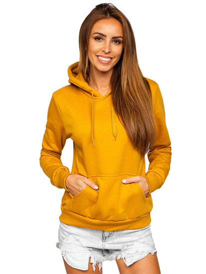 Sudadera tipo caguro para mujer camel Bolf W02