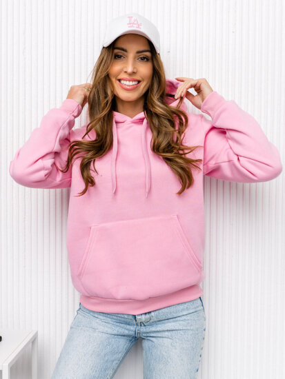 Sudadera tipo caguro para mujer rosa Bolf W02