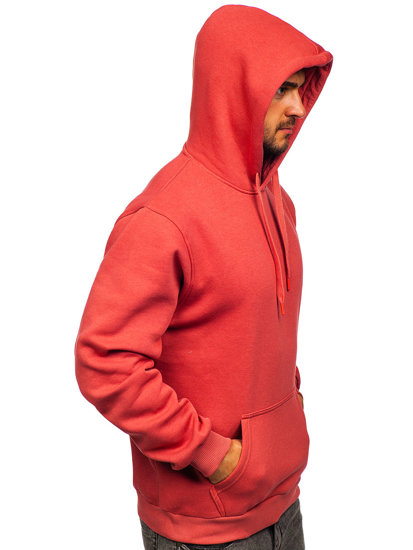 Sudadera tipo canguro con capucha para hombre coral Bolf 1004