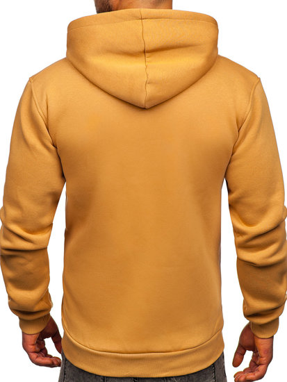 Sudadera tipo canguro con capucha para hombre marrón Bolf 1004