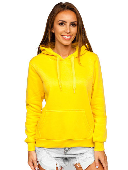 Sudadera tipo canguro para mujer amarillo Bolf W02B