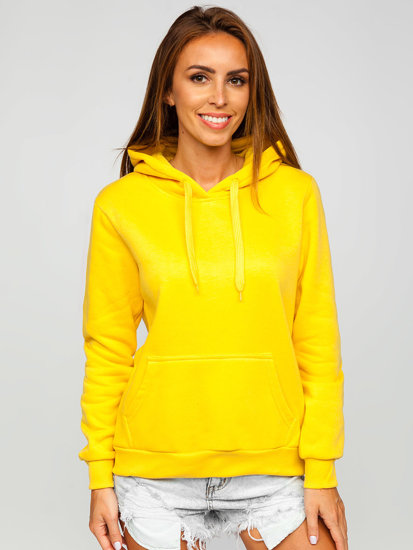 Sudadera tipo canguro para mujer amarillo Bolf W02B