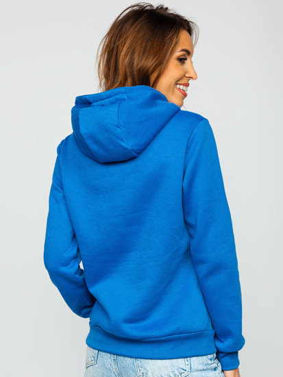 Sudadera tipo canguro para mujer azul oscuro Bolf W02B