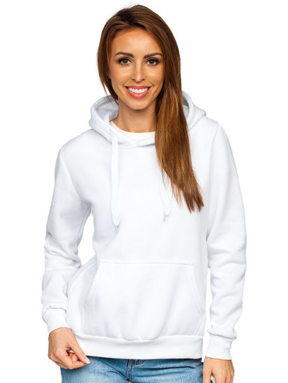 Sudadera tipo canguro para mujer color blanco Bolf W02B