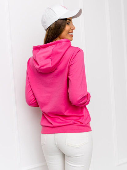 Sudadera tipo canguro para mujer color rosa Bolf 20002