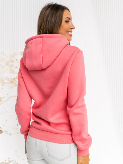 Sudadera tipo canguro para mujer coral Bolf W02B