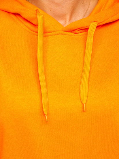 Sudadera tipo canguro para mujer naranja Bolf W02B