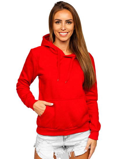 Sudadera tipo canguro para mujer rojo Bolf W02B