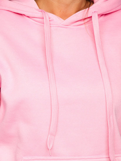 Sudadera tipo canguro para mujer rosa Bolf W02B