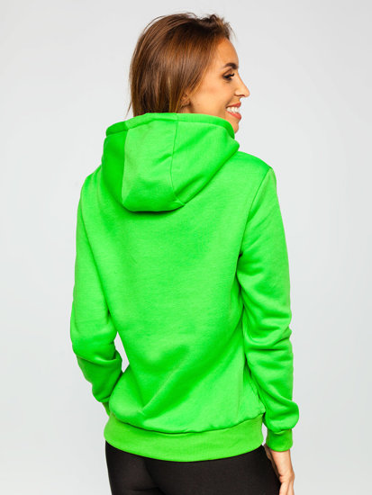 Sudadera tipo canguro para mujer verde Bolf W02B