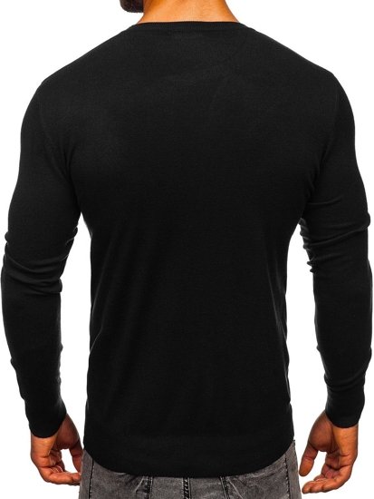 Suéter básico para hombre color negro Bolf YY01