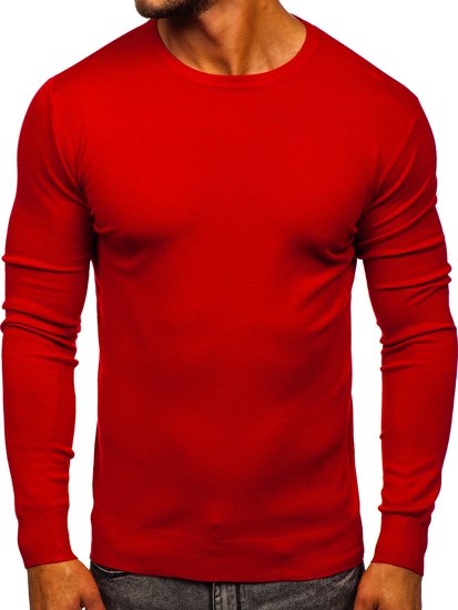 Suéter básico para hombre color rojo Bolf YY01